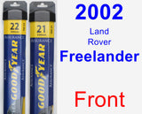 Front Wiper Blade Pack for 2002 Land Rover Freelander - Assurance