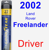 Driver Wiper Blade for 2002 Land Rover Freelander - Assurance