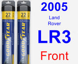 Front Wiper Blade Pack for 2005 Land Rover LR3 - Assurance