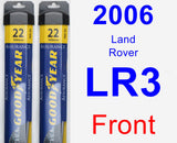 Front Wiper Blade Pack for 2006 Land Rover LR3 - Assurance
