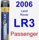 Passenger Wiper Blade for 2006 Land Rover LR3 - Assurance