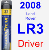 Driver Wiper Blade for 2008 Land Rover LR3 - Assurance