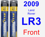 Front Wiper Blade Pack for 2009 Land Rover LR3 - Assurance