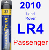 Passenger Wiper Blade for 2010 Land Rover LR4 - Assurance