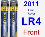 Front Wiper Blade Pack for 2011 Land Rover LR4 - Assurance
