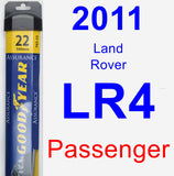 Passenger Wiper Blade for 2011 Land Rover LR4 - Assurance