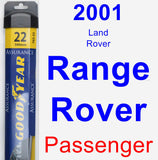 Passenger Wiper Blade for 2001 Land Rover Range Rover - Assurance