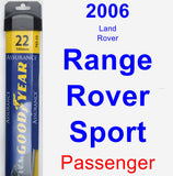 Passenger Wiper Blade for 2006 Land Rover Range Rover Sport - Assurance