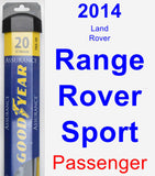 Passenger Wiper Blade for 2014 Land Rover Range Rover Sport - Assurance