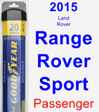 Passenger Wiper Blade for 2015 Land Rover Range Rover Sport - Assurance