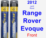 Front Wiper Blade Pack for 2012 Land Rover Range Rover Evoque - Assurance