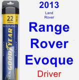 Driver Wiper Blade for 2013 Land Rover Range Rover Evoque - Assurance