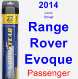 Passenger Wiper Blade for 2014 Land Rover Range Rover Evoque - Assurance