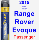 Passenger Wiper Blade for 2015 Land Rover Range Rover Evoque - Assurance