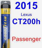 Passenger Wiper Blade for 2015 Lexus CT200h - Assurance