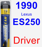 Driver Wiper Blade for 1990 Lexus ES250 - Assurance