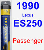 Passenger Wiper Blade for 1990 Lexus ES250 - Assurance