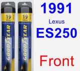 Front Wiper Blade Pack for 1991 Lexus ES250 - Assurance