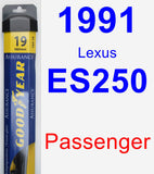 Passenger Wiper Blade for 1991 Lexus ES250 - Assurance