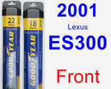 Front Wiper Blade Pack for 2001 Lexus ES300 - Assurance