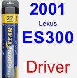 Driver Wiper Blade for 2001 Lexus ES300 - Assurance