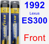 Front Wiper Blade Pack for 1992 Lexus ES300 - Assurance