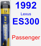 Passenger Wiper Blade for 1992 Lexus ES300 - Assurance