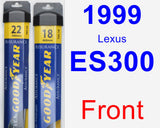Front Wiper Blade Pack for 1999 Lexus ES300 - Assurance