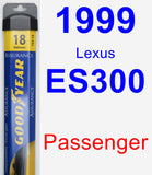 Passenger Wiper Blade for 1999 Lexus ES300 - Assurance