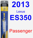 Passenger Wiper Blade for 2013 Lexus ES350 - Assurance