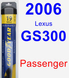 Passenger Wiper Blade for 2006 Lexus GS300 - Assurance