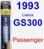 Passenger Wiper Blade for 1993 Lexus GS300 - Assurance