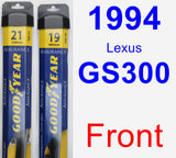 Front Wiper Blade Pack for 1994 Lexus GS300 - Assurance