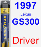 Driver Wiper Blade for 1997 Lexus GS300 - Assurance