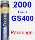 Passenger Wiper Blade for 2000 Lexus GS400 - Assurance