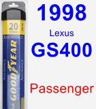 Passenger Wiper Blade for 1998 Lexus GS400 - Assurance