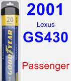 Passenger Wiper Blade for 2001 Lexus GS430 - Assurance