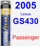 Passenger Wiper Blade for 2005 Lexus GS430 - Assurance