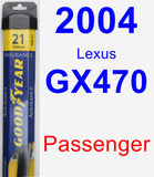 Passenger Wiper Blade for 2004 Lexus GX470 - Assurance