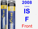 Front Wiper Blade Pack for 2008 Lexus IS F - Assurance