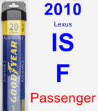 Passenger Wiper Blade for 2010 Lexus IS F - Assurance