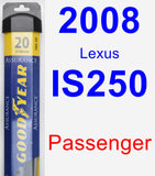 Passenger Wiper Blade for 2008 Lexus IS250 - Assurance