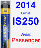 Passenger Wiper Blade for 2014 Lexus IS250 - Assurance