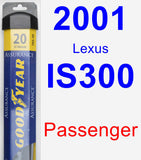 Passenger Wiper Blade for 2001 Lexus IS300 - Assurance