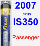 Passenger Wiper Blade for 2007 Lexus IS350 - Assurance