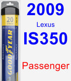 Passenger Wiper Blade for 2009 Lexus IS350 - Assurance