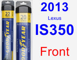 Front Wiper Blade Pack for 2013 Lexus IS350 - Assurance