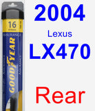 Rear Wiper Blade for 2004 Lexus LX470 - Assurance