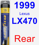 Rear Wiper Blade for 1999 Lexus LX470 - Assurance