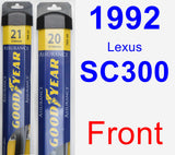 Front Wiper Blade Pack for 1992 Lexus SC300 - Assurance